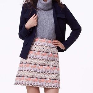 EUC LOFT Shimmer Mosaic Shift Skirt